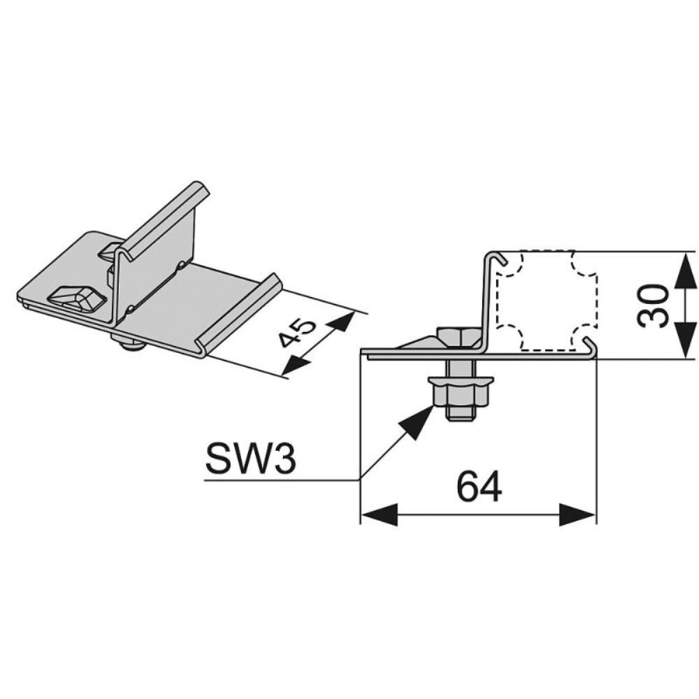 Установочный элемент Tece TECEprofil 9010003 2 Установочный элемент Tece TECEprofil 9010003 — изображение 2