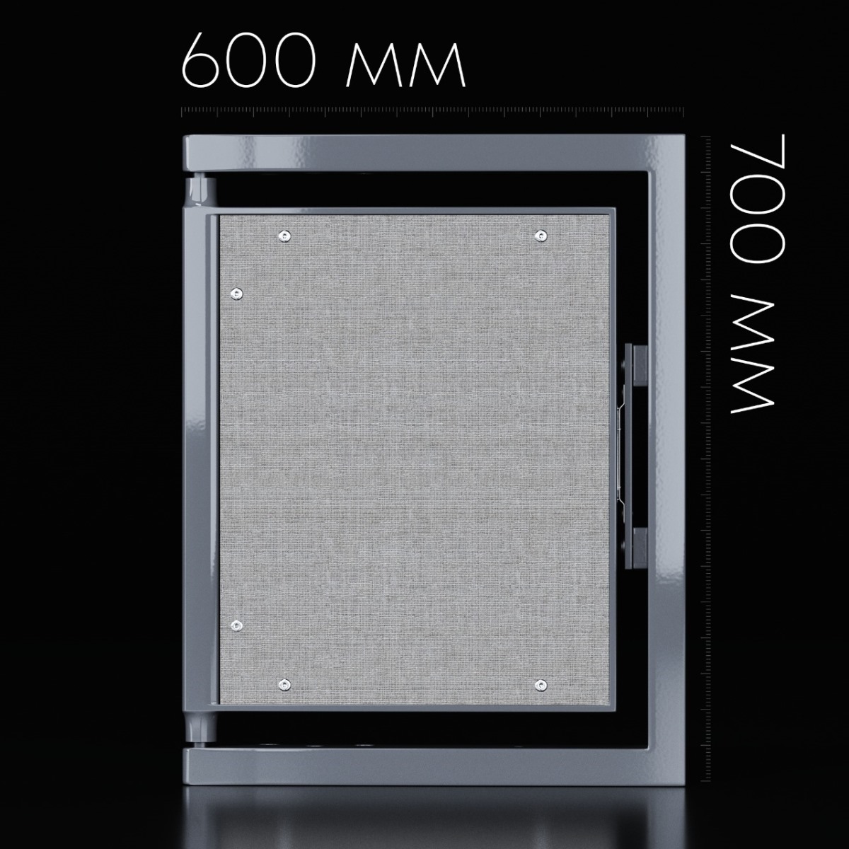 Люк одностворчатый Shagma 60х70 ревизионный под плитку ЛС600x700В 5 Люк одностворчатый Shagma 60х70 ревизионный под плитку ЛС600x700В — изображение 5